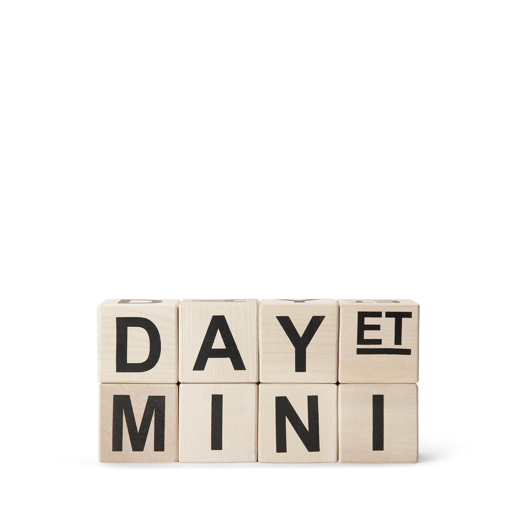 DAY ET MINI Wood Letter Cubes